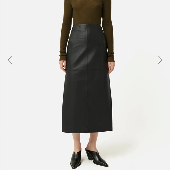 Jigsaw London leather skirt, black, 4 - Picture 2 of 12